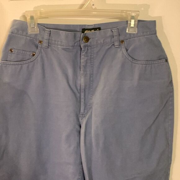 EDDIE BAUER CROP HIGH WAISTED JEANS GRAY 5 POCKET SZ 12 - Picture 3 of 8